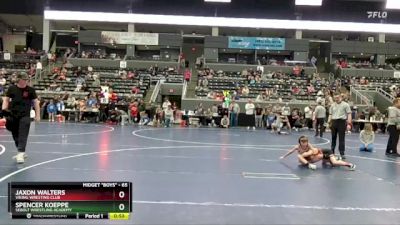 65 lbs Cons. Round 4 - Jaxon Walters, Viking Wresting Club vs Spencer Koeppe, Sebolt Wrestling Academy