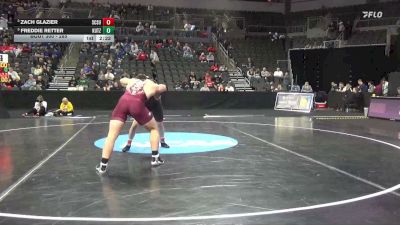 285 lbs Cons. Semi - Freddie Retter, Kutztown vs Zach Glazier, St. Cloud St.