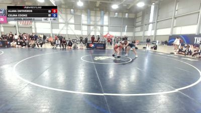 U23 Women - 68 lbs Cons. Round 2 - Alana Ontiveros, CA vs Celina Cooke, NV
