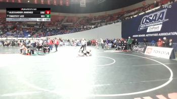 6A Boys 113 lbs Champ. Round 1 - Alexander Jimenez, South Medford Boys vs Timothy Lee, West Linn Boys