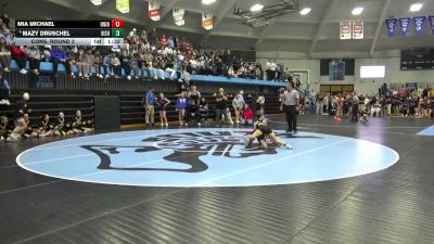 100 lbs Cons. Round 3 - Mazy Druschel, Vinton-Shellsburg vs Mia Michael, Union Community