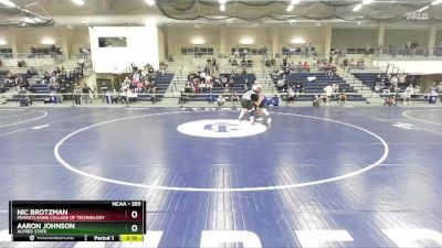 285 lbs Champ. Round 2 - Aaron Johnson, Alfred State vs Nic Brotzman, Pennsylvania College Of Technology