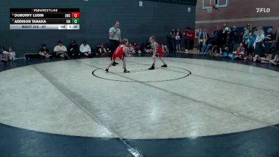 67 lbs Quarterfinal - Addison Tanaka, Idaho vs Dorothy Ludin, Spartan Mat Club