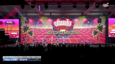 TRIAD Cheer - Saints [2026 L1.1 Youth - PREP - D2 Day 1] 2026 Spirit Sports Grand Nationals