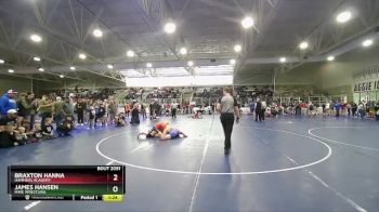 150 lbs Champ. Round 1 - Braxton Hanna, Hammers Academy vs James Hansen, Ririe Wrestling