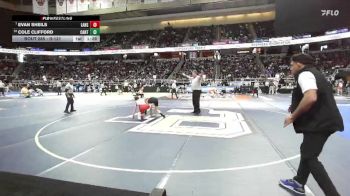 II-131 lbs Champ. Round 2 - Evan Sheils, Lansing vs Cole Clifford, Canton
