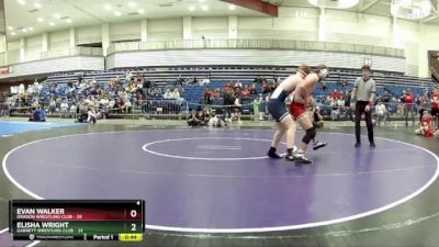 150 lbs Round 5 (6 Team) - Evan Walker, Dragon Wrestling Club vs Elisha Wright, Garrett Wrestling Club