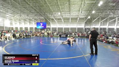 215 lbs Placement Matches (8 Team) - Oz Nowick, Colorado vs Roman Fraser, Texas Gold