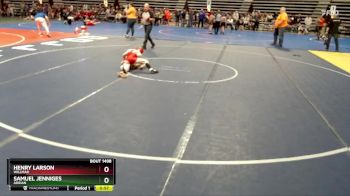 95 lbs Quarterfinal - Samuel Jenniges, Adrian vs Henry Larson, Willmar