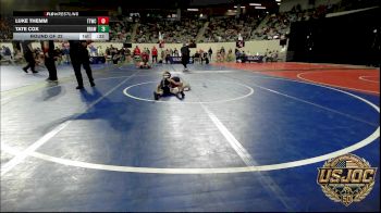 40 lbs Round Of 32 - Luke Themm, Team Tulsa Wrestling Club vs Tate Cox, Brawlers