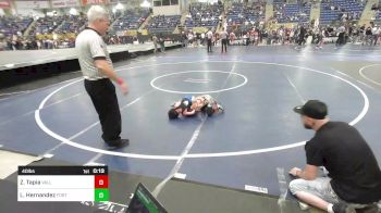 40 lbs 5th Place - Zayden Tapia, Valley Bad Boys vs Luciano Hernandez, Fort Lupton