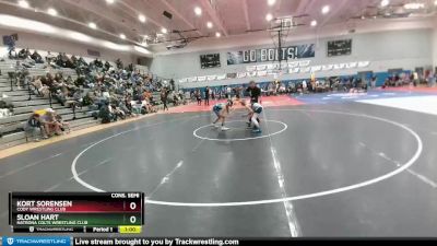 110 lbs Cons. Semi - Kort Sorensen, Cody Wrestling Club vs Sloan Hart, Natrona Colts Wrestling Club