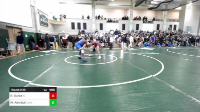 190 lbs Round Of 32 - Ryan Burke, Silver Lake vs Makinde Akinbuli, Cumberland