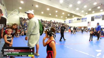 62 lbs Quarterfinal - Isaac Perez, Savage House Wrestling Club vs Ezequiel Horton, LAWC