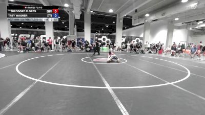 U20 Freestyle FS - 61 lbs Cons. Round 5 - Theodore Flores, Cliff Keen Wrestling Club vs Trey Wagner, Steller Trained