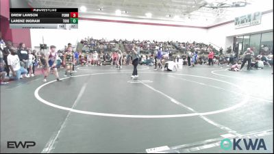 64 lbs Semifinal - Drew Lawson, Ponca City Wildcat Wrestling vs Larenz Ingram, Team Of Hard Knox