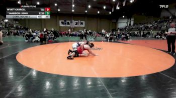 215 lbs Cons. Round 7 - Wyatt Carroll, Thompson vs Jameson Lyons, Belton
