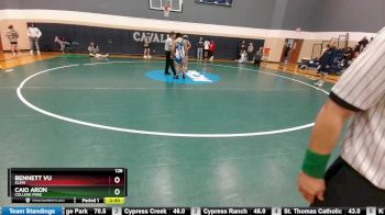 126 lbs Round 3 - Caio Aron, College Park vs Bennett Vu, Klein