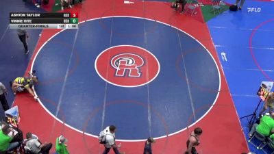 192 lbs Quarterfinal - Ashton Taylor, Kiski Area vs Vinnie Hite, Bishop Guilfoyle