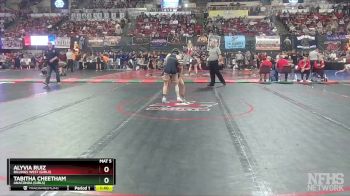 G - 107 lbs Champ. Round 1 - Alyvia Ruiz, Billings West (Girls) vs Tabitha Cheetham, Anaconda (Girls)