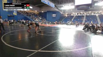 130 lbs Cons. Round 4 - Polina Shardakova-Scorzafava, Kinnelon vs Akira Finger, Upper Perkiomen