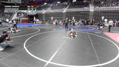 88 lbs Final - Gabriel Cordova, Green River Grapplers vs Easton Mamalis, Green River Grapplers