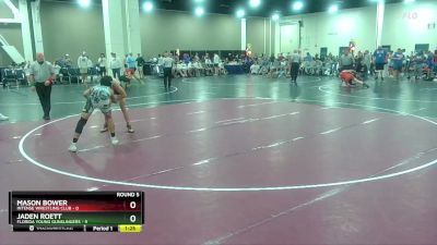 120 lbs Round 5 (6 Team) - Mason Bower, Intense Wrestling Club vs Jaden Roett, Florida Young Gunslingers