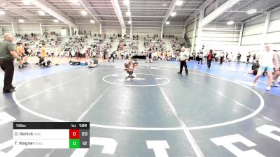 119 lbs Consi Of 4 - Dane Renick, Roundtree Wrestling Academy Black vs ...