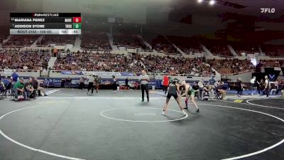 100-D2 Cons. Round 1 - Addison Stone, Thatcher HS vs Mariana Perez, Mohave High School