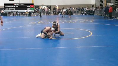 133Black lbs Rr Rnd 1 - Evan Mougalian, Penn vs Jake Crapps, Army West Point