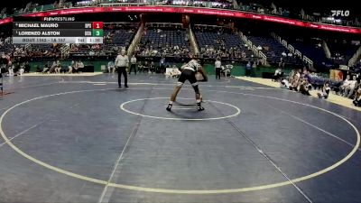 1A 157 lbs 1st Place Match - Lorenzo Alston, Uwharrie Charter Academy vs Michael Mauro, Bradford Preparatory School