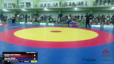 51kg Cons. Round 3 - Ryken Bottineau, The ROC vs Maliq Sidhu, Guru Gobind Singh WC