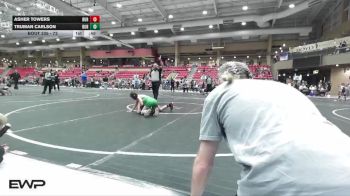 73 lbs Cons. Semi - Truman Carlson, Derby vs Asher Towers, Team Lightning