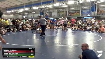 70 lbs Quarterfinals (8 Team) - Cole Bouquard, Alabama Elite Black vs Bruce Fowler, Short Time WC
