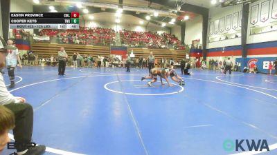 120 lbs Consi Of 4 - Eastin Province, Collinsville Cardinal Youth Wrestling vs Cooper Keys, Tahlequah Wrestling Club