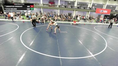 Junior Boys - 126 lbs Cons. Round 5 - Sebastian Serrano, Mustang Wrestling Club vs Kyle Nielsen, Young Guns Nashville Wrestling