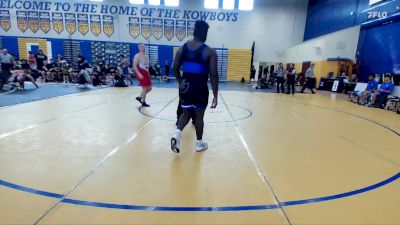 285 lbs Round 1 (8 Team) - Roderick Jones, Wellington vs Jude DiCicco, Alpha WC