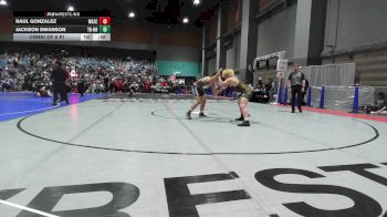 152 lbs Consi Of 8 #1 - Raul Gonzalez, Wasco Wrestling vs Jackson Swanson, Team Bucs-North Bend