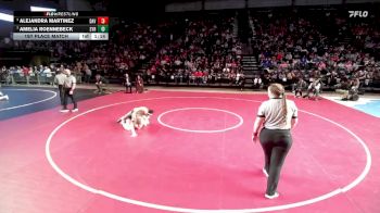 6A 135 lbs 1st Place Match - Alejandra Martinez, Davis vs Amelia Roennebeck, Syracuse