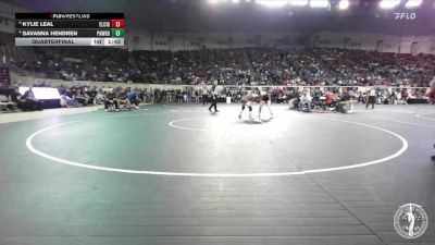 G5A-105 lbs Quarterfinal - Kylie Leal, Elk City-Girls vs Savanna Hendren, Pawhuska-Girls