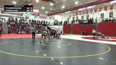 144 lbs Quarterfinal - Charles Lahey, Dubuque Hempstead (JV) vs Ty Sander-Welzien, Clinton