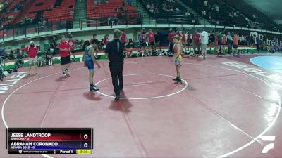 120 lbs Semis & Wb (16 Team) - Jesse Landtroop, Oregon 1 vs ABRAHAM CORONADO, Nevada GOLD