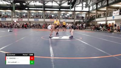 116-127 lbs Quarterfinal - Blake Luttrell, Cerberus vs CARSON OWENS, St. Louis Warrior