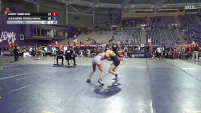 117 lbs Placement (4 Team) - Avery Kibelbek, King University vs Alexandra Tchekounova, Quincy