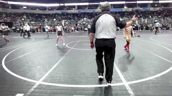 85 lbs Consi Of 8 #1 - Brantley Edgerton, Cougar WC vs Jase Purcell, Palmyra Youth WC
