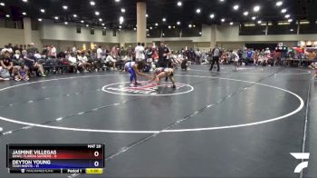 110 lbs Round 1 (6 Team) - Deyton Young, Team Misfits vs Jasmine Villegas, BHWC/ Florida Supreme