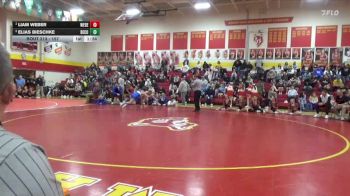 157 lbs 1st Place Match - Liam Weber, West Delaware, Manchester vs Elias Bieschke, Benton Community