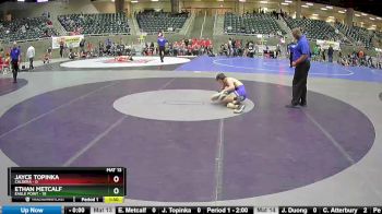 128 lbs Round 2 (4 Team) - Ethan Metcalf, Eagle Point vs Jayce Topinka, Caldera