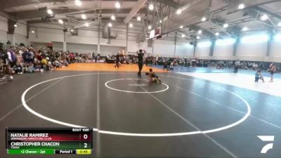 60 lbs Cons. Round 2 - Natalie Ramirez, Winnsboro Wrestling Club vs Christopher Chacon, Texas