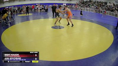 215 lbs Quarterfinal - Brent Kolkow, Hidden Valley Mustangs vs Amin Qouchbane, Barlow Mat Club (DBA Barlow Wr